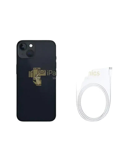 iPhone 13 unlocked preowned with sleek design and IPace Electronics logo on the back