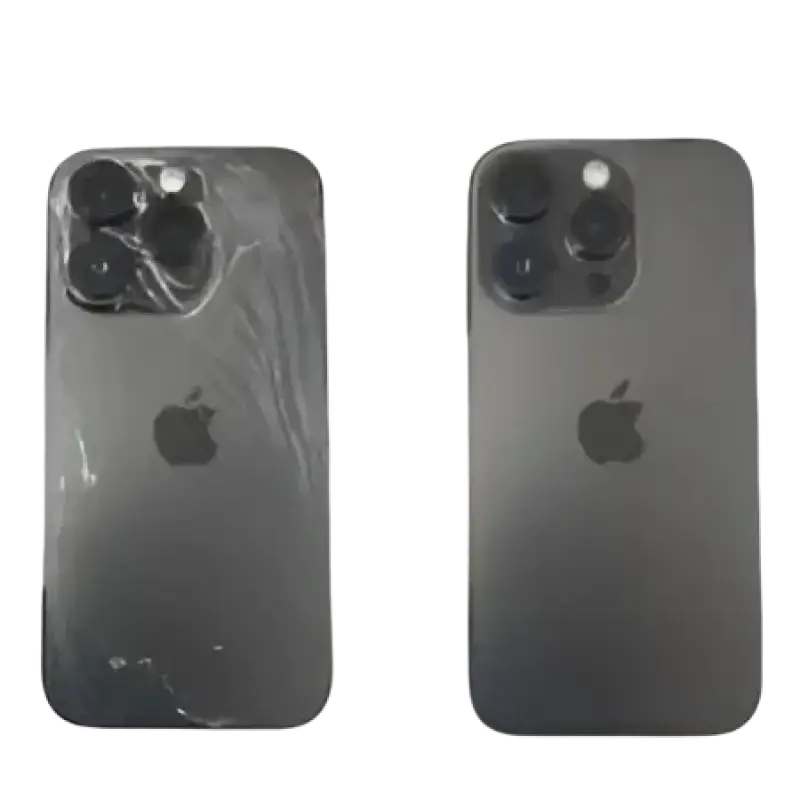 iPhone back glass repair replacement parts with protective film for easy installation