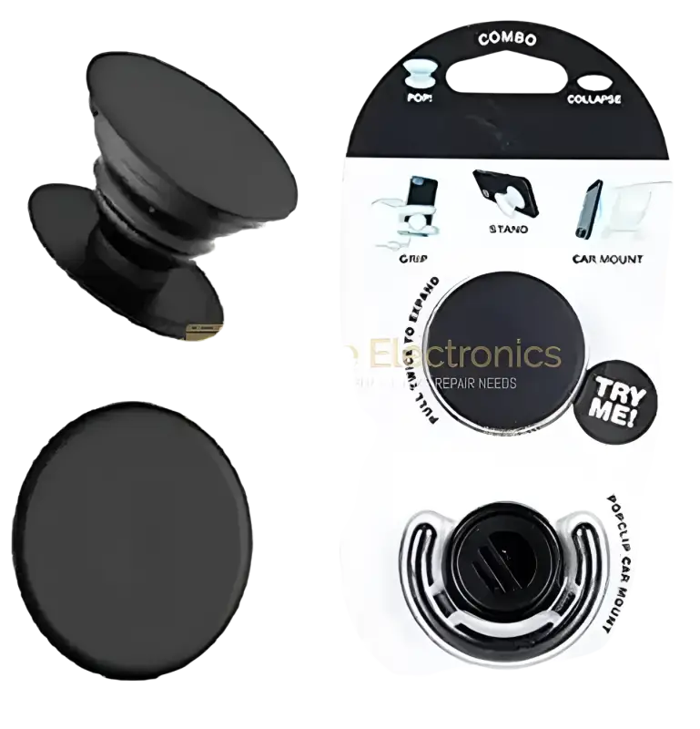 IPace Electronics phone pop grip stand for easy handling and secure phone mounting