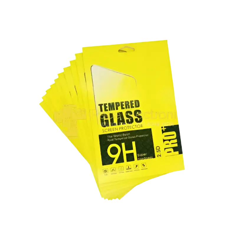 IPace Electronics premium tempered glass screen protector package featuring 9H hardness for maximum protection