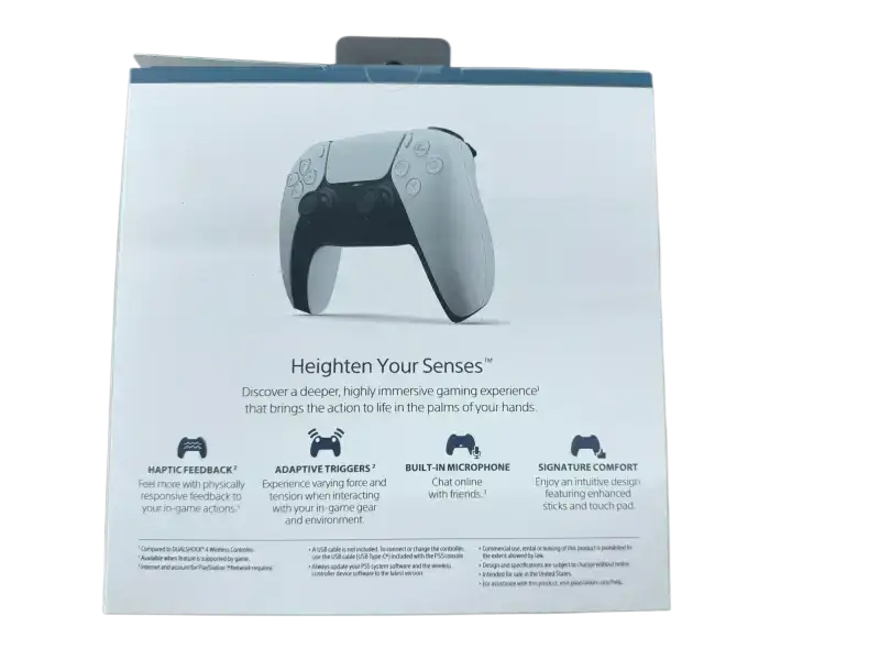 IPace Electronics PS5 motion control gamepad packaging with details on features and immersive gaming experience