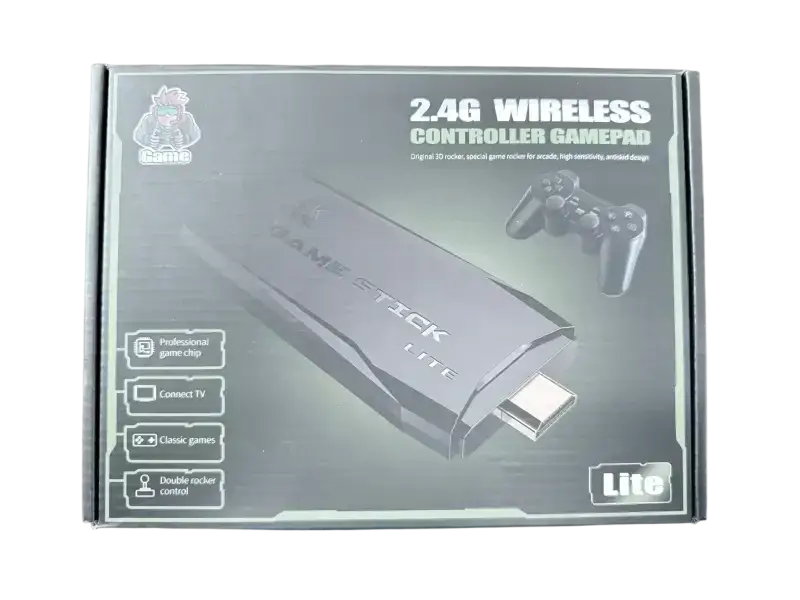 IPace Electronics retro game stick with 20000 games and wireless controller for classic gaming fun