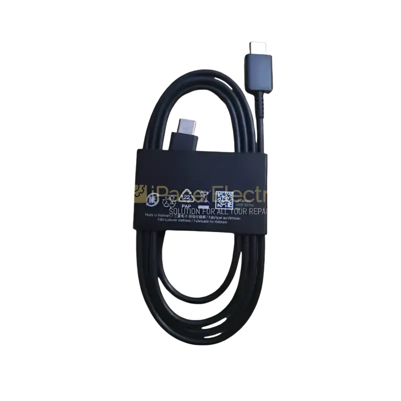 IPace Electronics Type-C to Type-C cable 1.8m in black, ideal for fast data transfer and charging