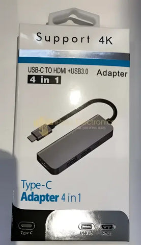 iPace Electronics Type C to HDMI USB hub 4 in 1 adapter for 4K video output
