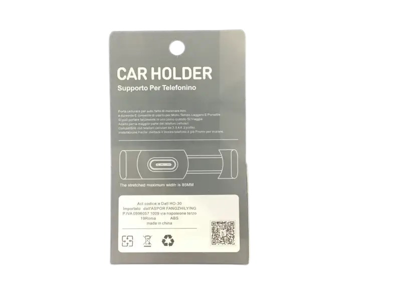 IPace Electronics Universal Car Phone Holder Packaging with Clear Instructions and Specifications
