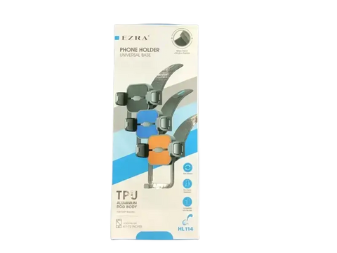 IPace Electronics Ezira universal phone holder packaging featuring a sleek design and adjustable clips