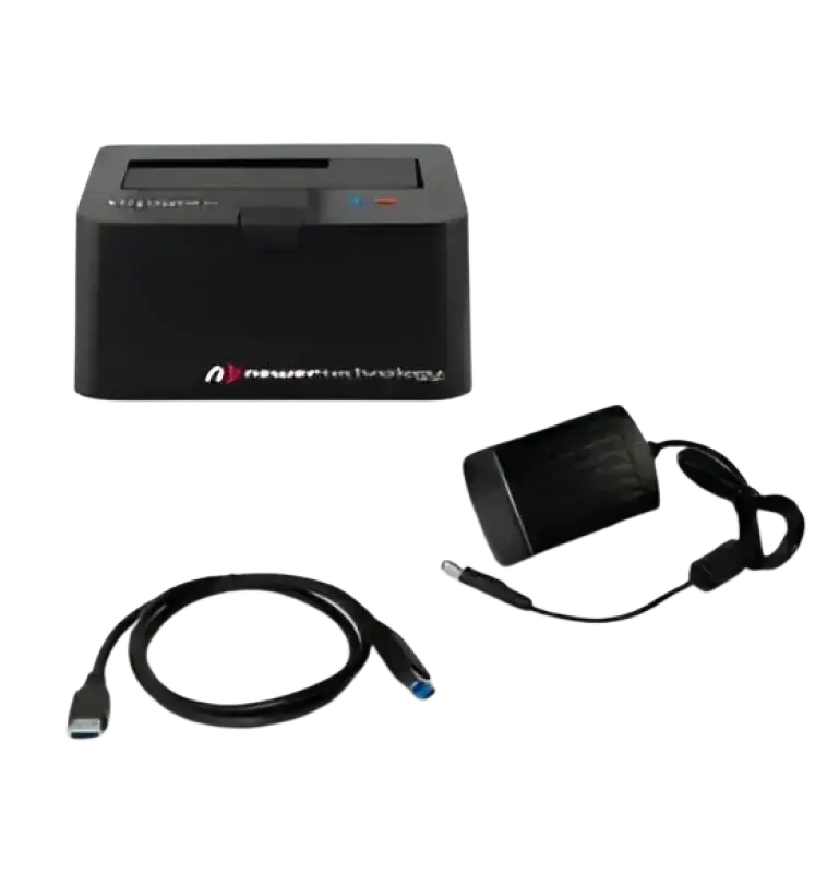 IPace Electronics USB 3.0 SATA drive dock with USB cable and power adapter for fast data transfer