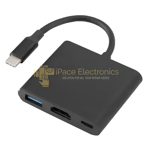 IPace Electronics USB-C to HDMI adapter 4K with additional USB port for enhanced connectivity