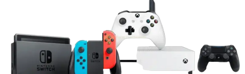 iPace Electronics game console repair services featuring various consoles and controllers with free diagnostics