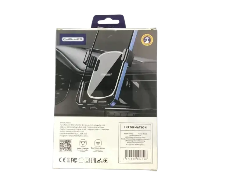 Mirror mounted car phone holder for hands-free device access and secure mounting in the vehicle