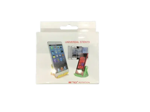 IPace Electronics universal phone stand 270 degree rotation in packaging for versatile device display