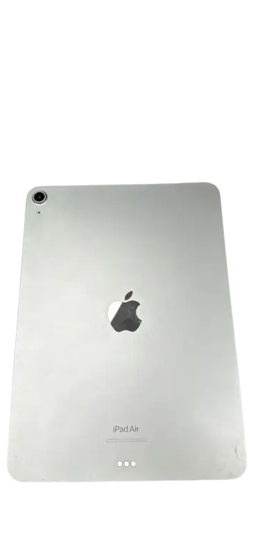 Silver ipad air 10.9-inch 5th gen back view with apple logo perfect for fast charging and phone repair tasks