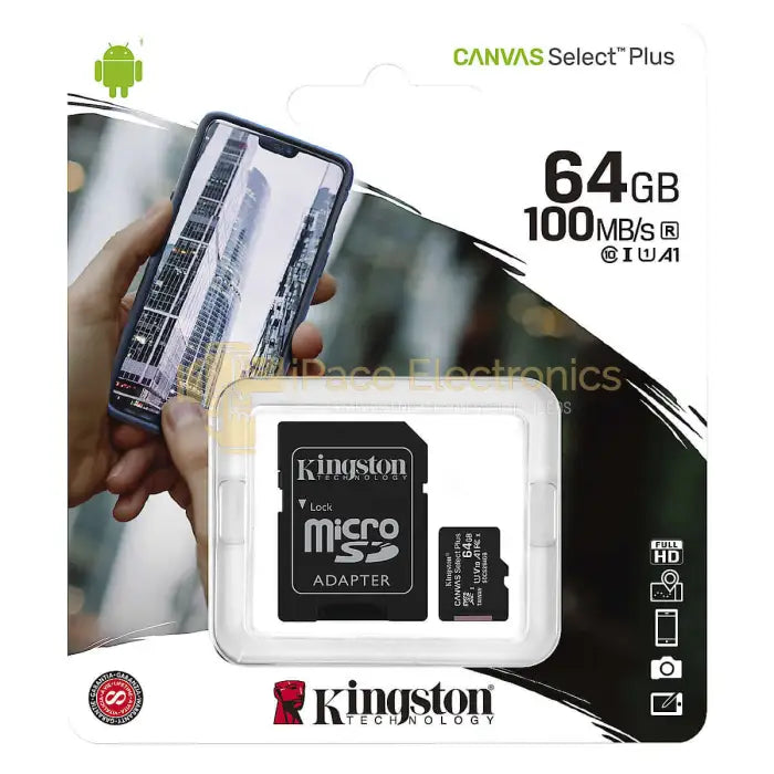 Kingston 64Gb Micro Sd - Class 10 Microsd Card