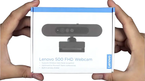 Lenovo 500 full hd usb webcam in sleek black with integrated privacy shutter perfect for electronics store near me and phone repair