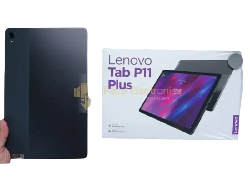 Lenovo Tab P11 11.5 inch tablet with sleek design next to packaging by IPace Electronics