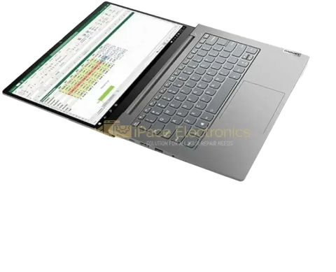 Lenovo ThinkBook 14 G2 ITL laptop in silver with sleek design and multiple connectivity ports