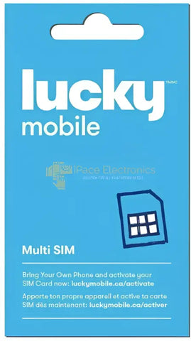 Lucky Mobile multi SIM card package for activating your phone with BYOD options