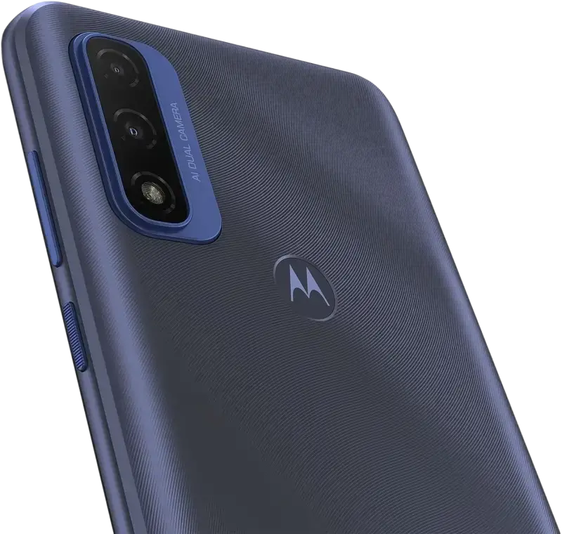 Motorola Moto G Pure unlocked preowned smartphone with a sleek design and dual camera