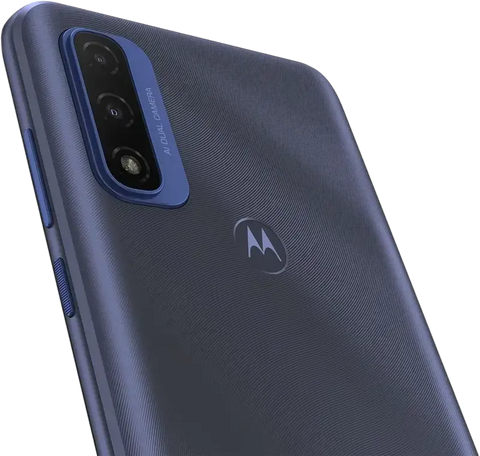 Motorola Moto G Pure unlocked preowned smartphone with a sleek design and dual camera