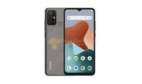Nubia A75 smartphone for sale featuring a sleek design and vibrant display from multiple angles