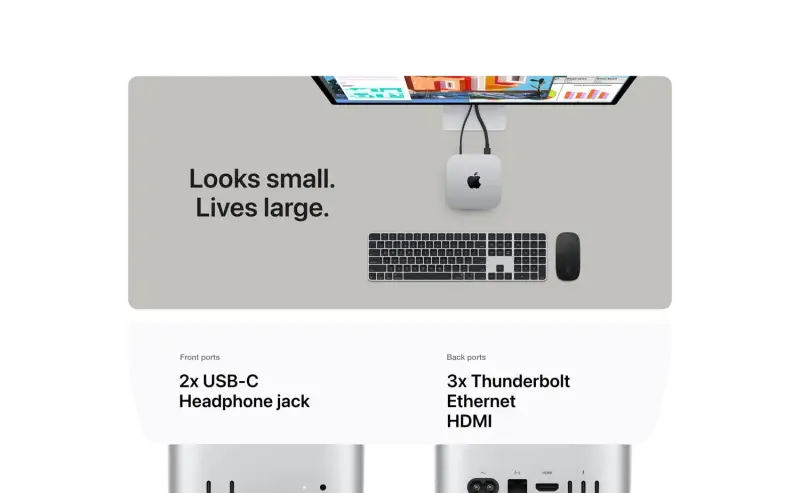 Open BOX - Apple 2024 Mac Mini (Apple M4 chip with 10-core CPU and 10-core GPU 16GB Unified Memory 256GB) - Silver