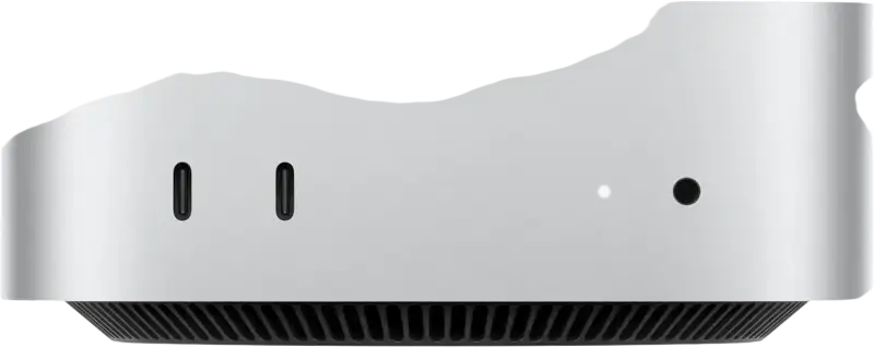 Apple Mac Mini M4 2024 open box showing sleek design and connectivity ports