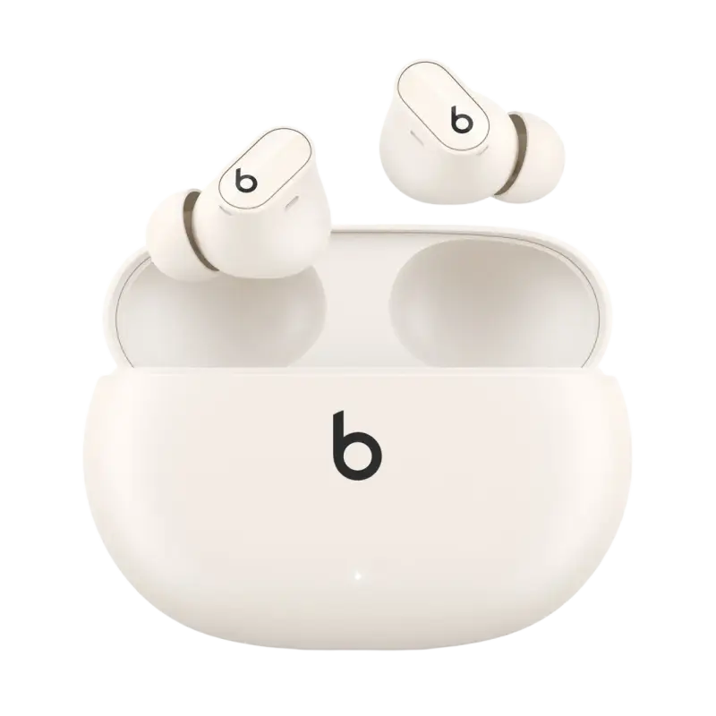(OPEN BOX) Beats Studio Buds + True Wireless Noise Cancelling Earbuds – Ivory - Apple