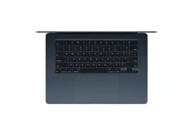 Open Box MacBook Air M3 13.6 Inch - iPace Electronics top view showcasing keyboard and sleek design.