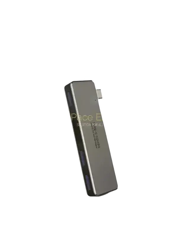 iPace Electronics Type C Card Reader and USB 3.0 Hub in sleek metallic design for rapid file transfers