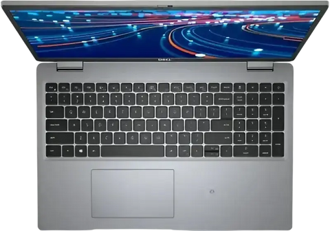 Pre owned Dell Latitude 5520 i7 laptop in silver showing sleek design and side ports