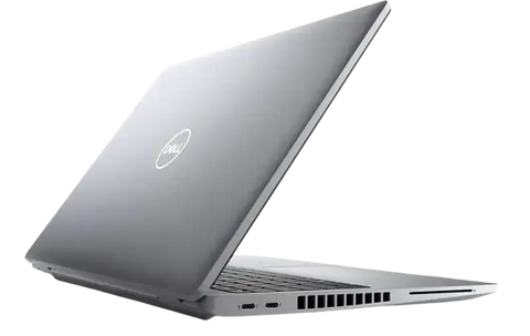 Pre owned Dell Latitude 5520 i7 laptop in silver showing sleek design and side ports
