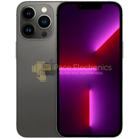 Pre-owned iPhone 13 Pro Max unlocked in Graphite with dual-camera system and vibrant display