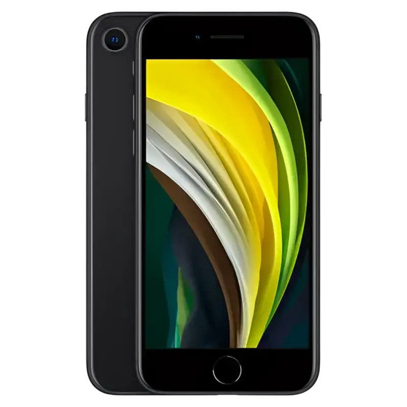 Preowned apple iphone se 128gb black with sleek matte finish and rounded edges offers lightning-fast performance