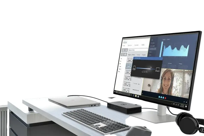 Dell WD22TB4 Thunderbolt 4 Dock - 2 Thunderbolt 4 Ports Up to 5120 x 2880 Video Res HDMI 2.0 DP 1.4 USB-C USB-A Gigabit