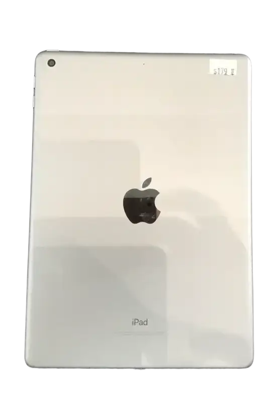 Preowned iPad 5 32GB WiFi only with sleek silver design and Apple logo on the back
