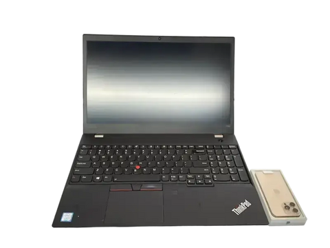 Back view of PreOwned Lenovo Thinkpad T580 laptop showcasing its sleek design