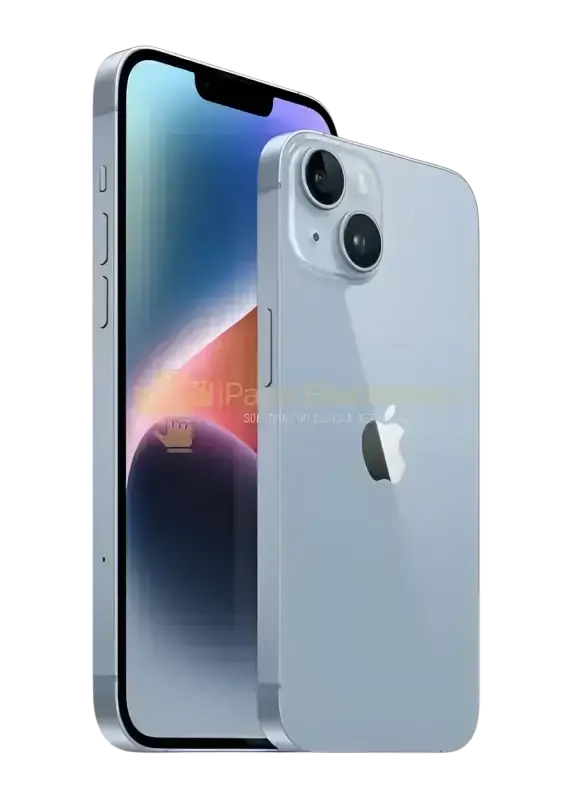 Preowned red iPhone 14 128GB with sleek design and advanced camera features