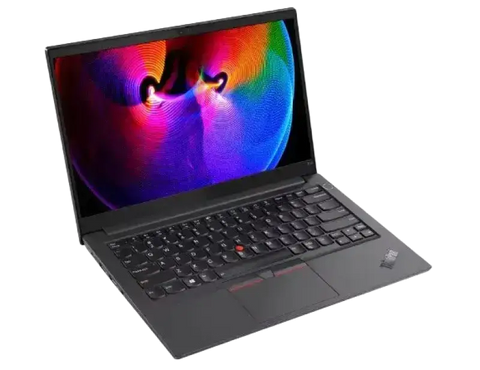 Black lenovo thinkpad t14 gen 1 laptop with matte finish amd ryzen pro 4750u 16gb ram for professional use