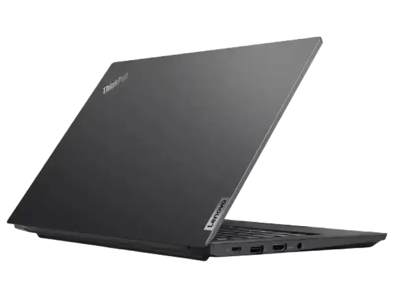 Black lenovo thinkpad t14 gen 1 laptop with matte finish amd ryzen pro 4750u 16gb ram for professional use