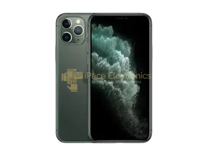 Refurbished iPhone 11 Pro Max unlocked with a sleek design and triple camera system