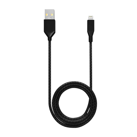 Replacement 3 ft Non-MFI Lightning To USB Type A Cable (Infinity) (Black)
