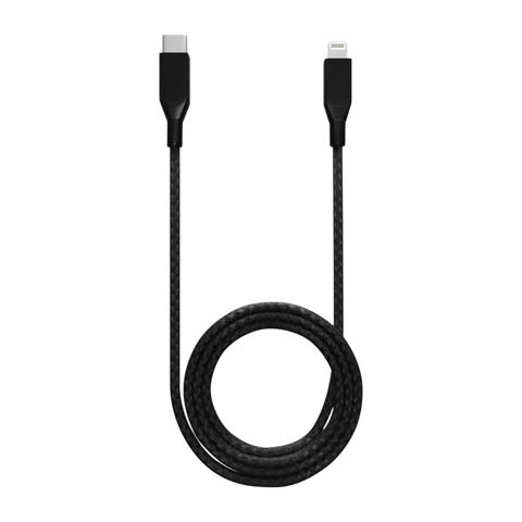 Replacement 3ft Non-MFI Lightning To USB Type C Cable (Infinity) (Black)