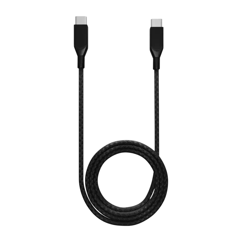 Replacement 6 ft USB Type C To USB Type C Cable (AmpSentrix) (Infinity) (Black)