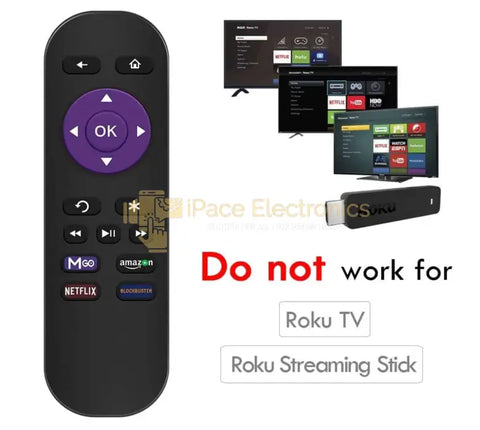 Replacement Remote Control For Roku Models: 1 2(Hd Xd Xs) 3 Lt Hd Xds N1 Express Express + (Remote)