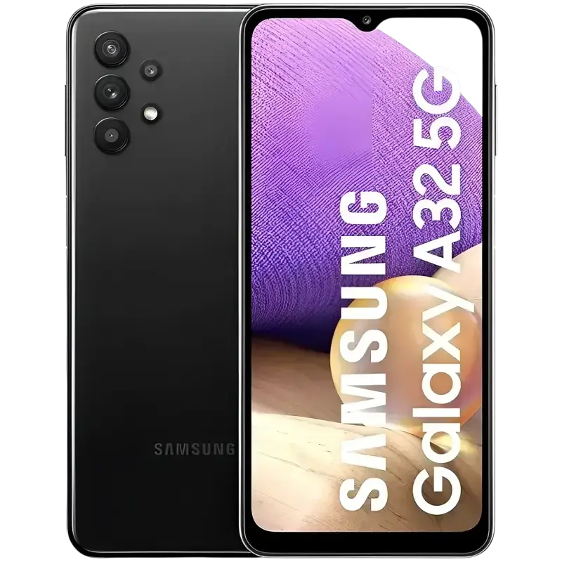 Samsung Galaxy A32 5G unlocked phone showcasing sleek design and vibrant display