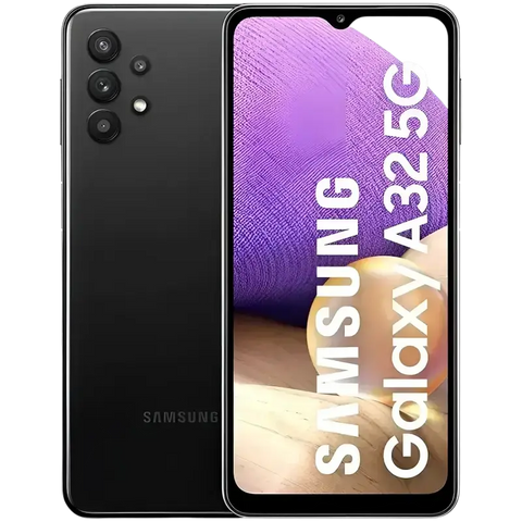 Samsung Galaxy A32 5G unlocked phone showcasing sleek design and vibrant display