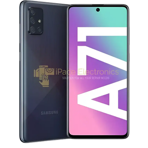 Samsung Galaxy A71 unlocked smartphone with sleek design and vibrant display from iPace Electronics