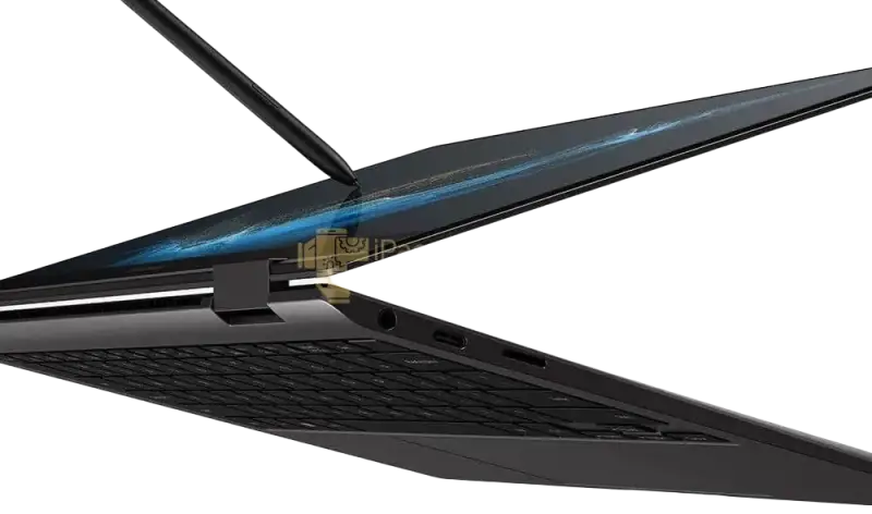 Samsung Galaxy Book 2 2-in-1 laptop showcasing its touchscreen and stylus compatibility in a sleek design