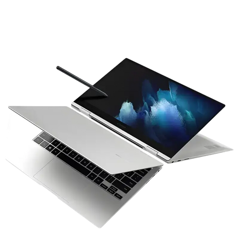 Samsung Galaxy Book Pro 360 for sale with sleek design and stylus for versatile use