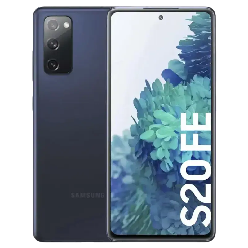 Samsung Galaxy S20 FE 5G for sale showcasing sleek design and vibrant display with dual camera setup